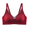 Wireless Push Up Bra Sexy Back Support Lace Trim Breathable Comfort Underwear