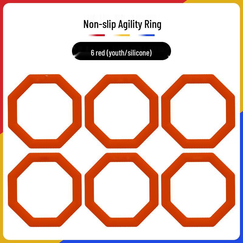 Octagonal Silicone Agility Rings for Basketball Training