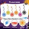 10/30pcs Sticky Spider Web Party Favors Set - 6-Color Sticky Spider Web Decorations, 7.5-Inch Kids' Special Elastic Spider Web