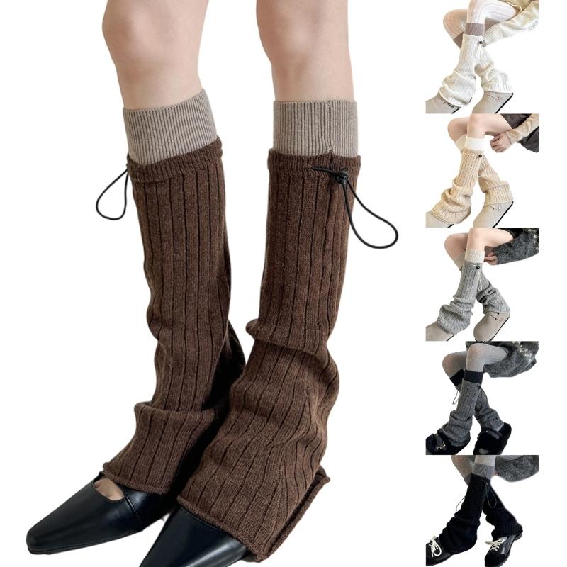 Travel Acrylic Leg Warmers Practical Construction Lightweight Cold Climate Essential Comfortable Stretchy Winter Socks
