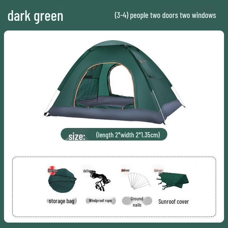 Sun & Insect Protection Tent: Fully Automatic for 2-4 People, Indoor/Outdoor, Adult & Child Friendly