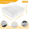 6Pcs Blanket Storage Bag Clear Zippered PVC Waterproof Clothing Quilt Building Blocks Small Toys Organizer Bag Travel Foldable