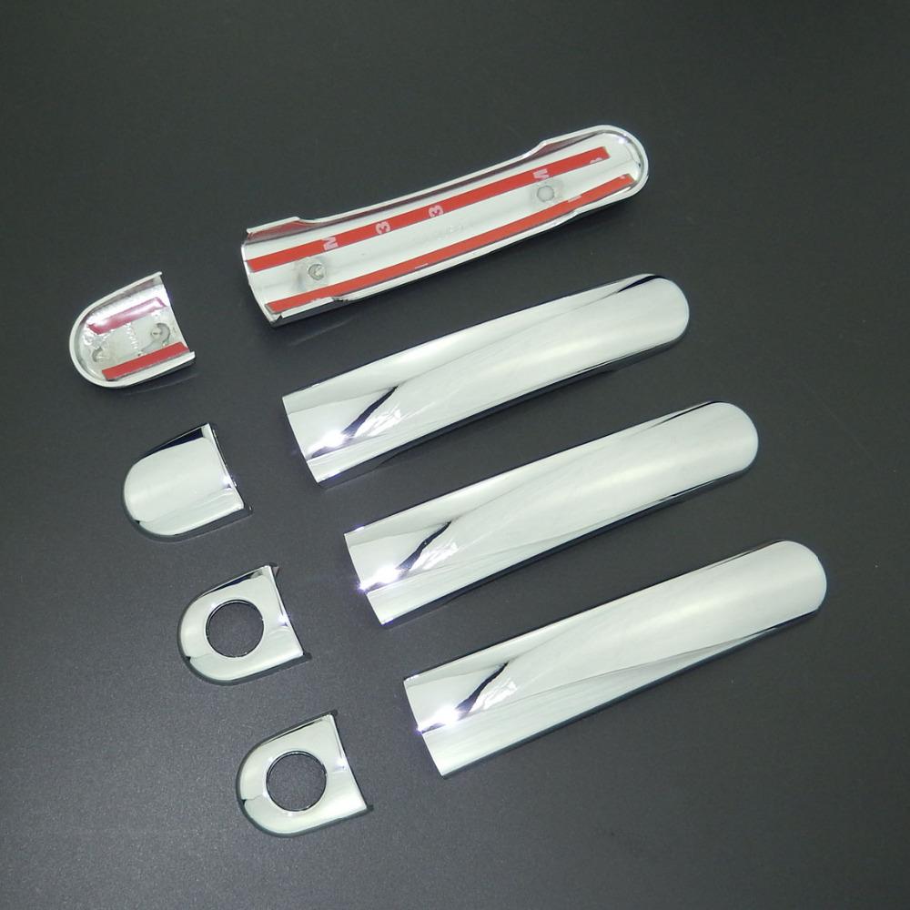 For Skoda Octavia A5 MK1 MK2 2000 2013 ABS Chrome Door Handle Cover & Door Bowl Cover 2006 2007 2008 2009 2010 2011