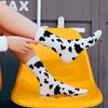 Neuheiten Kuhdruck Socke Lieblich Harajuku Japanischer Stil Baumwolle Damen Socken Gestreift Uni Atmungsaktiv Lässig Cartoon Socken