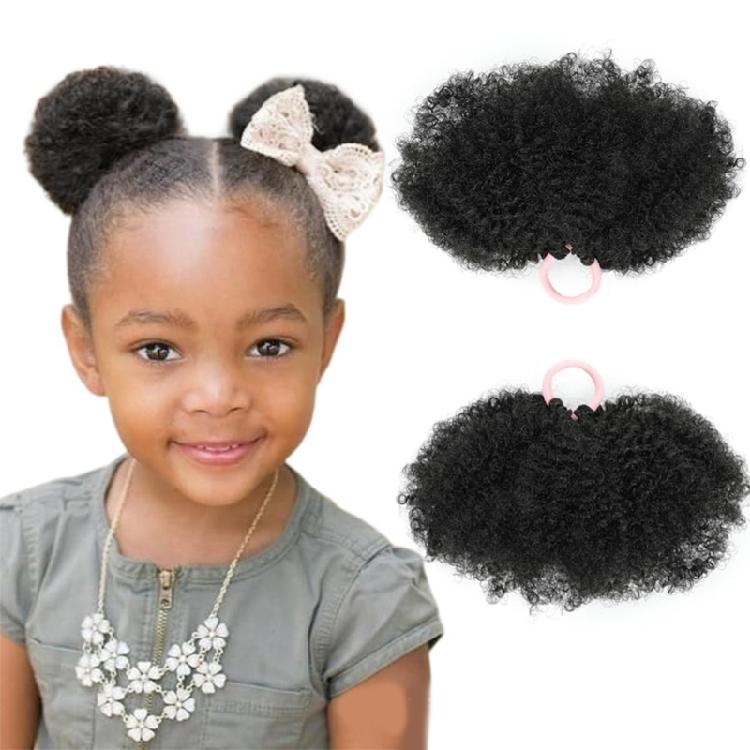 1 Pair Girls' Elastic Hair Bun Bands Enhancing Style with Voluminous Curls Elastic Hair Bands Suitable for Various Event
