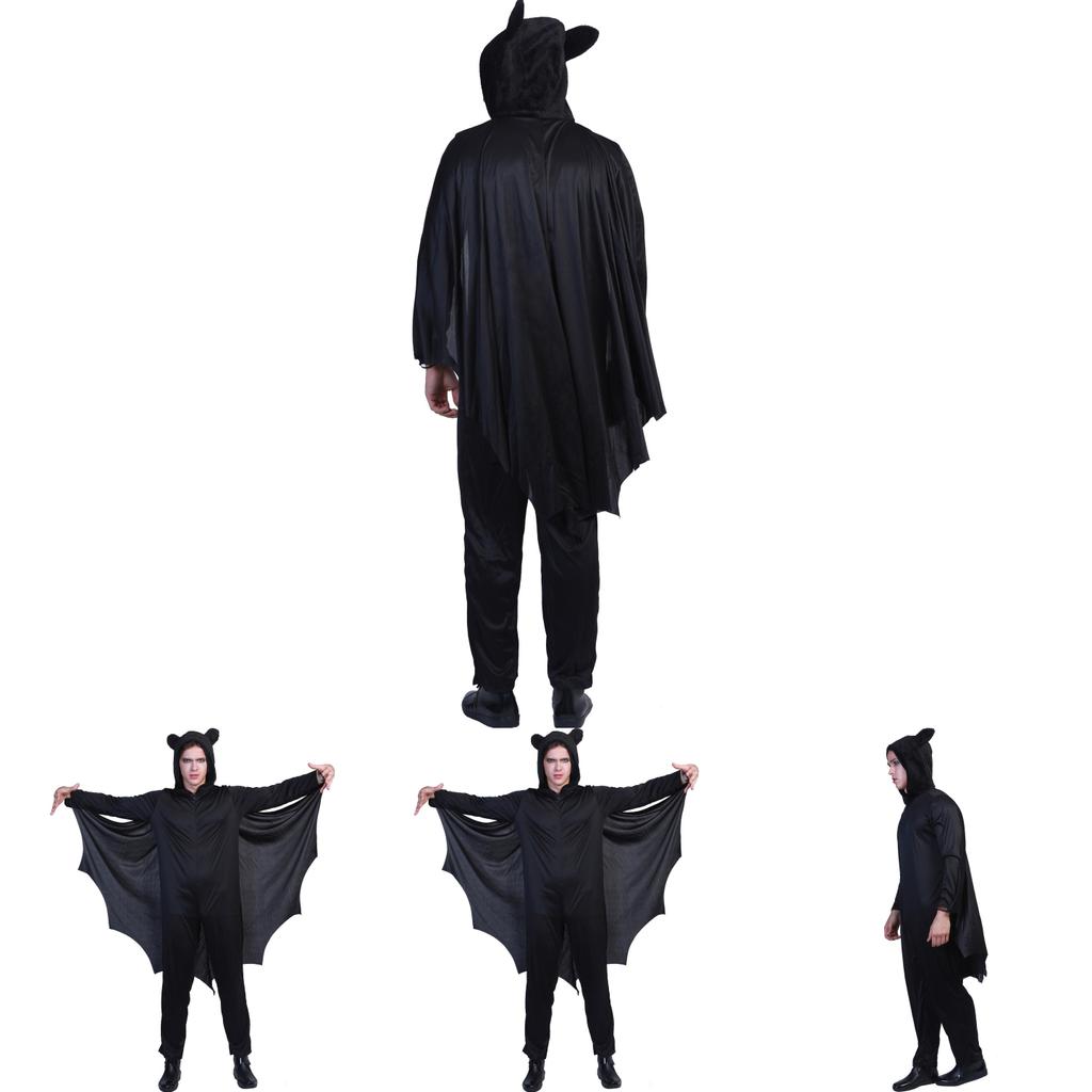 Disfraz de Cosplay de Murciélago de Halloween para Hombre con Material de Poliéster para Eventos de Cosplay
