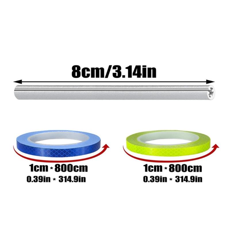 36Pcs Cycling Reflectors and Reflective Warning Strips Stickers, Bike Wheel Spoke Reflectors for Road Mountain Bike