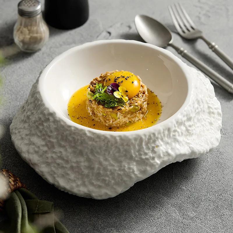 Ceramic Special-shaped Salad Plates, Soup Plates, Bowls and Plates, Molecular Dishes, Artistic  Tableware, Special