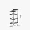 Layered Pot Rack Kitchen Organizer Cabinet High-capacity Storage Bowl Shelf Adjustable Free Layering Snap-On Pot Rack Organizer
