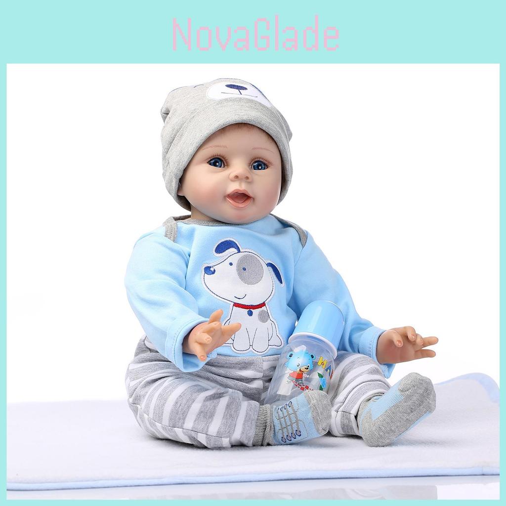 Silicone Reborn Dolls Baby Girl Exquisite Lifelike Newborn Gift For Kids**
