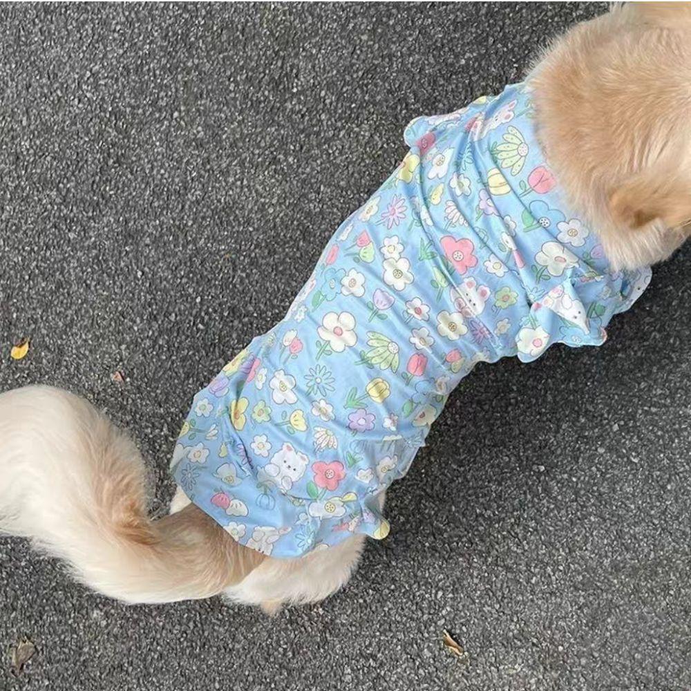 Cartoon Dog Cute Vest Top Rabbit Cat Thin Clothes Pet Sun Protection Clothing  For Dogs Puppy Cats