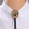 Personalizing Engraving Pendant Bolo Tie Collar Chain with Bull Head Pendant Fashion Neck Jewelry Unisex Daily Accessory
