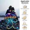 1pc Jellyfish Printing Lightweight Flannel Blanket, Comfortable and Warm Blanket, for Camping Sofa Bed and Couch Office, in All Seasons