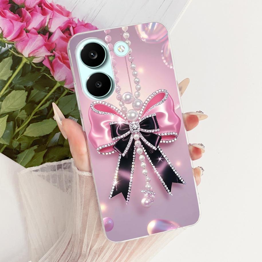 Case For Xiaomi Poco X8 Pro Max Cover Popular Flower Soft Silicone Transparent TPU Bumper For Xiaomi Poco X8 Pro X8ProMax Fundas