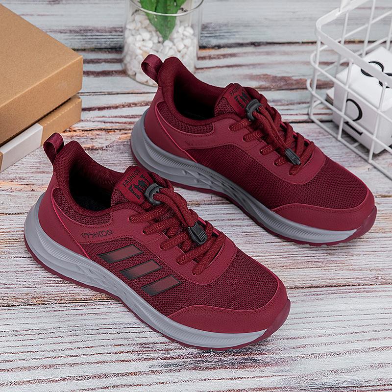 New casual shoes breathable lightweight shoes lace-up air cushion sneakers 35