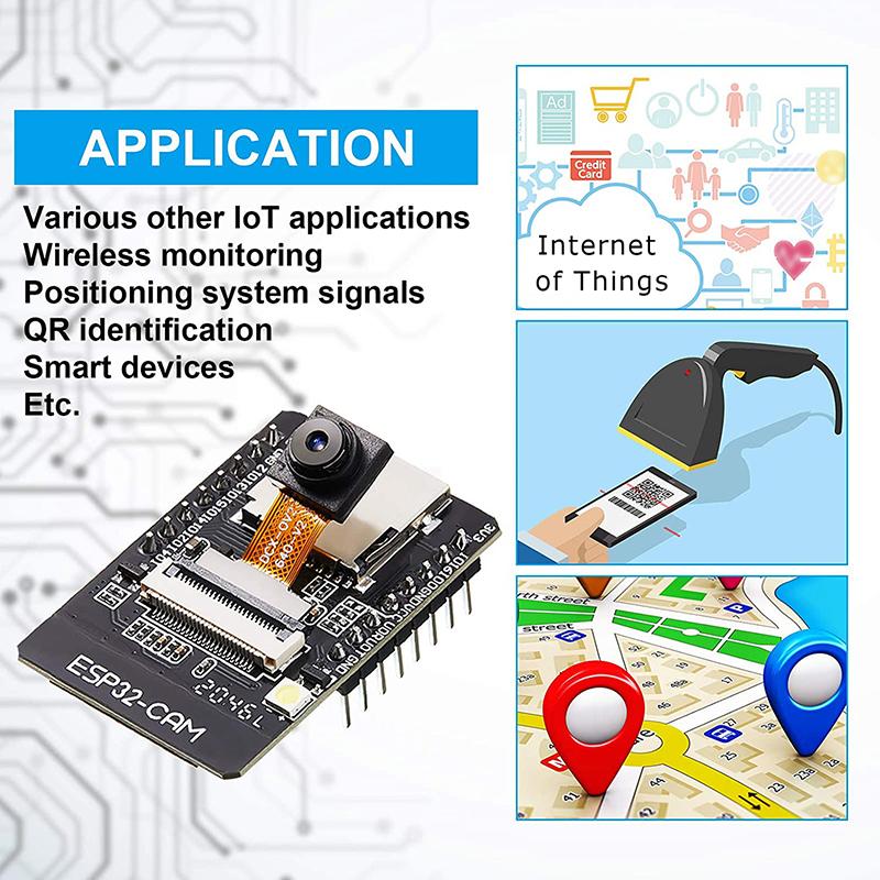 1pcs ESP32-CAM WiFi WiFi Module ESP32 serial to WiFi ESP32 CAM Development Board 5V Bluetooth with OV2640 Camera Module