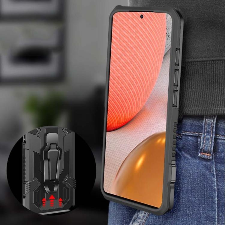 For Samsung Galaxy A12 Armor Warrior Shockproof PC + TPU Protective Case