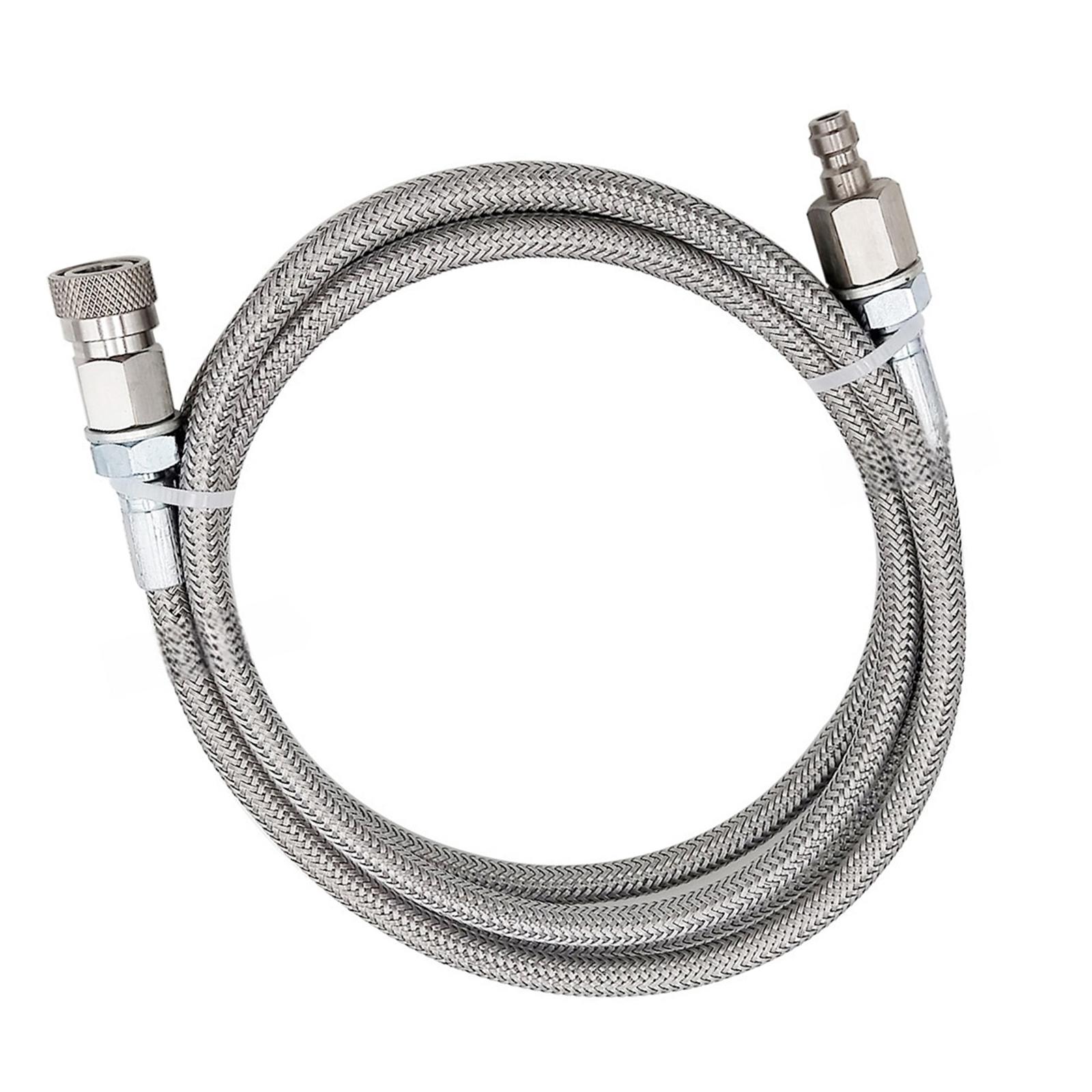 

CO2 Tank Hose Adapter 60inch High Pressure Connector CO2 Refill Adapter Connector Simple Installs for Soda Accessories B