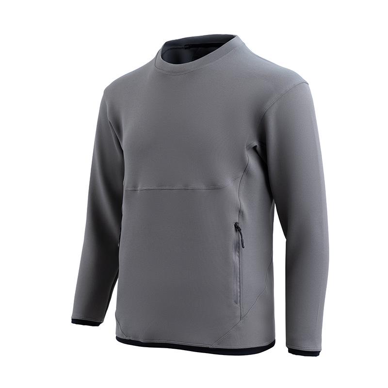 

Семейный осенний свитшот: Мужской и женский пуловер с круглым вырезом и длинным рукавом - Модный, Свободный, Спортивный и Повседневный. XXL серый