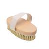 Wooden Boar Bristle Bath Brush - Soft Massage & Dry Brushing Back Scrubber