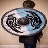 Handmade Raven Viking Shield, Valhalla Decor, 60.96 cm