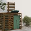 Vidaxl Extension for Trash Can Housing, Honey Brown, Pine
