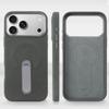 Suede PU Leather Magnetic Phone Case for iPhone 17 pro with 360° Rotatable Metal Holder Compatible with iPhone 17/16/15 Pro Max
