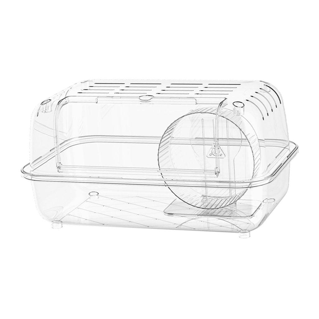 Portable Hamster Cage Big Size PP PET Material Animal Carrier with Ventilation for Rabbit and Rodent Indoor Use