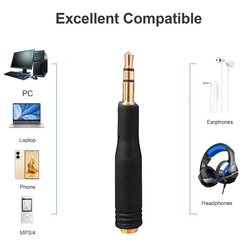 3.5mm Male to 3.5mm 3/4 Poles Female Jacks Stereo Adapter Headphone Extension Cable Adapter for Phone Laptop Computer