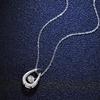 Smyoue 1ct 0.5ct D Color Moissanite Necklace for Women Beating Heart S925  Silver Plated White Gold Pendant Wholesale