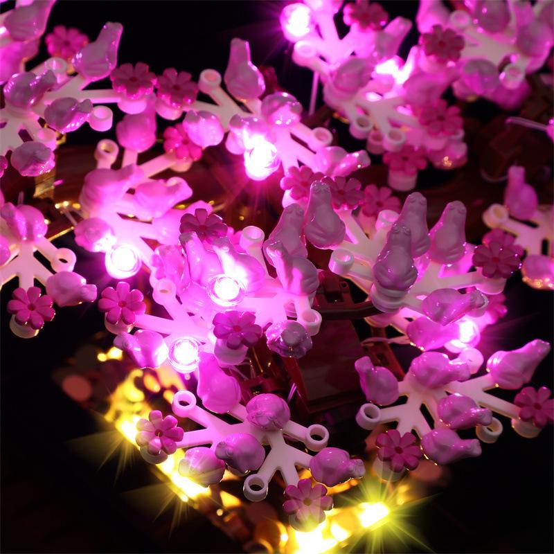 DIY LED-Beleuchtungsset für LEGO Icons 10281 Bonsai-Baum Baustein Spielzeug Dekoration Verstellbare Beleuchtungszubehörteile