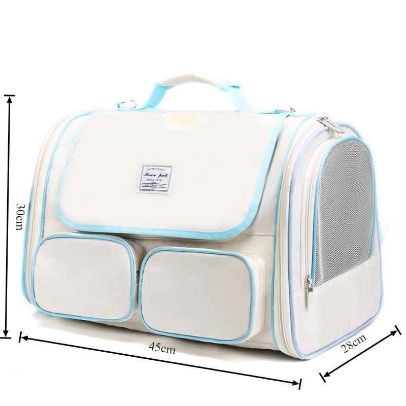 Folding Pet Cat Bag Shoulder Bag Breathable Folding Pet Supply Bag Portable Cat Dog Handbag Carriers Backpack Cat Supplies