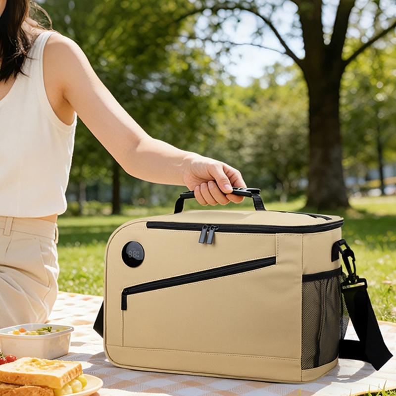 Scrubbable PVC Insulated Meal Bag With Digital Function For Students Teachers