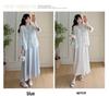 Elegantes Sommer-Umstandskleid 2026 im chinesischen Stil mit geprägtem Sonnenschutz