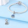 Composants de Perles à Charme Métal Cuivre Yeux Abysse Océan Bleu Composants de Perles Compatibles Avec Composants de Perles à Charme Plata Authentique Original Bracelet Haut