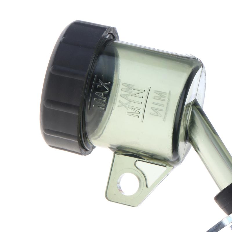 Universele Motorfiets Ronde Remvloeistofreservoir Transparante Oliebeker Met Rubberen Slang Voor Retro Schijfrem Hoofdcilinder Refit
