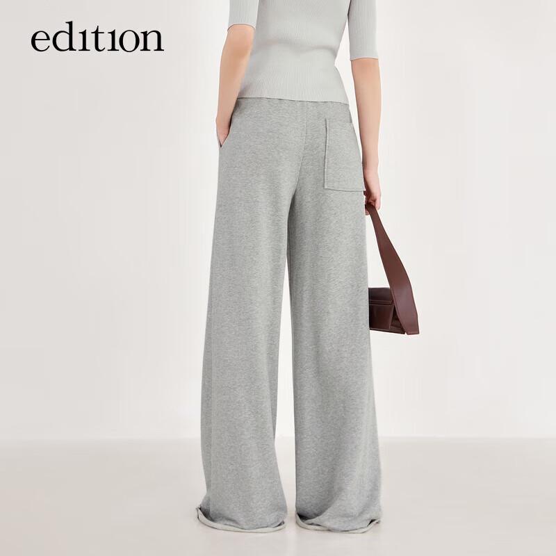 Women's Sporty Rolled Hem Wide-Leg Pants