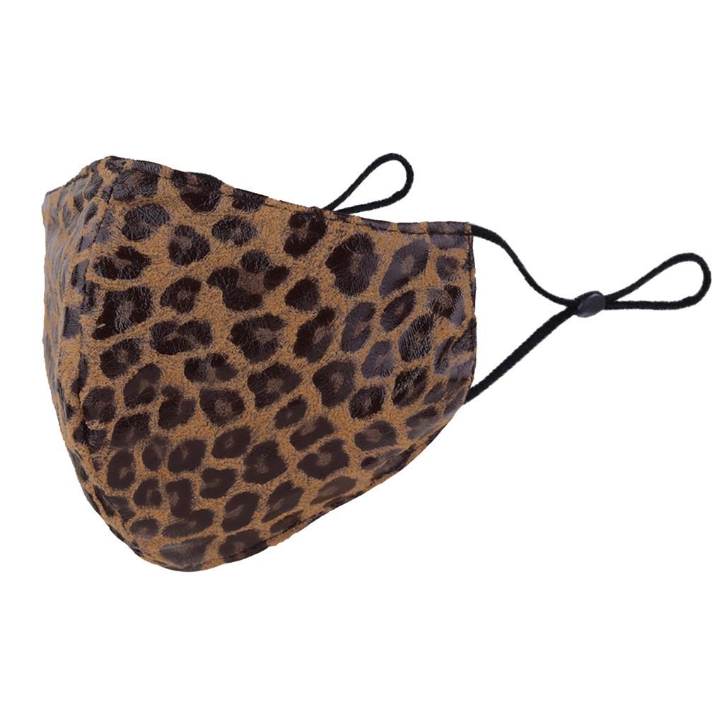 Fashion  Breathable Leopard Print  Mask Unisex Face Mask Reusable Mask