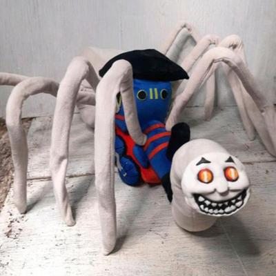 Plyšová hračka Vláček Pavouk Halloween Party Domácí Dekor Více Plyšový polštář s dlouhými končetinami Strašidelný Hrozný Halloween rekvizitní hračka