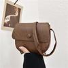 Elegant Vintage Saddle Bag For Spring Fashion Stylish Pu Shoulder Crossbody Bag