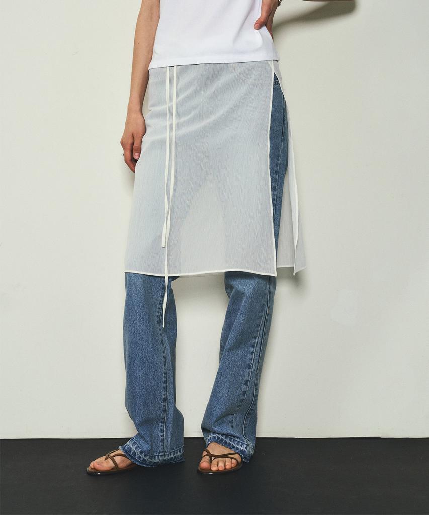 Cita Everywhere Layered Wrap Skirt_Cta915 (White)
