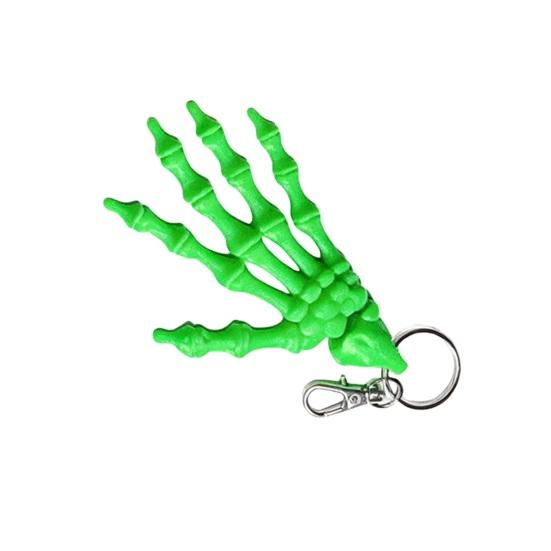 Skelet Hånd Nøglering, Leddelt Skelet Hånd Fidget Nøglering, Fleksible Gotiske Skelet Hænder Vedhæng, Halloween Spooky Gotisk Nøglering til