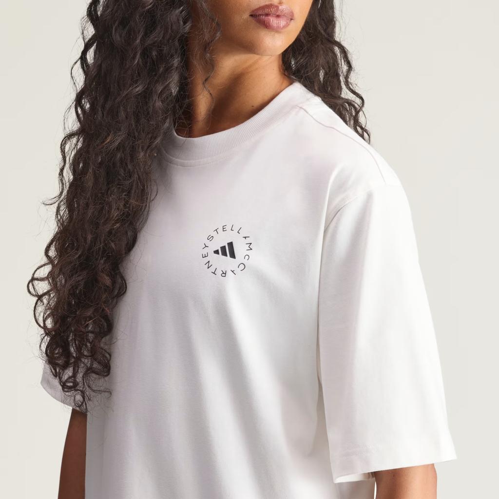 adidas Tricou Bărbătesc Stella McCartney cu Imprimeu Logo, Croială Largă, Mânecă Scurtă JZ0697