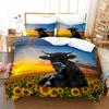 3D Yak Bedding Set King Queen Down Duvet Cover Pillowcase 2/3pcs Animal Bed Cover Soft Quick Drying Home Textile Gift