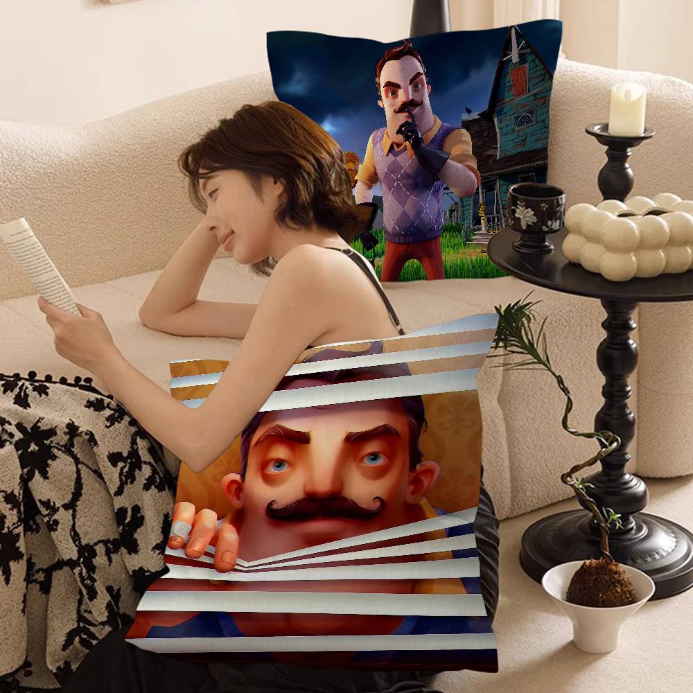 Spiel Hello Neighbor 2 Kissen Anime Kissen Sofa Bett Kopfkissenbezug Kissenbezug 45x45 cm Mode