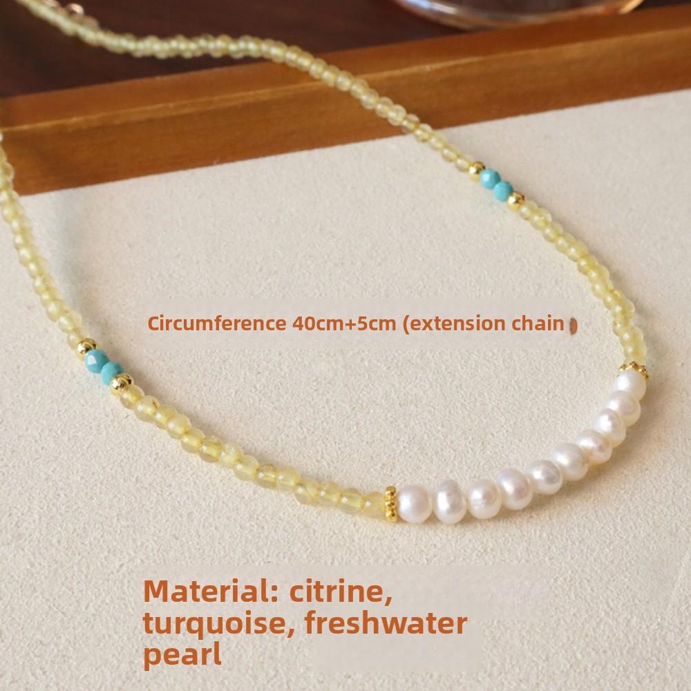 Natural Crystal Energy Necklaces - 4 Styles for Wealth, Love, Protection - Yellow Crystal, Rose Quartz, Malachite, Tiger's Eye Gift