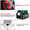 1280W 21V Holzbearbeitung Gravur Nuten Fräsen Trimmer Fräsmaschine Holzfräse Akku-Elektro-Trimmer