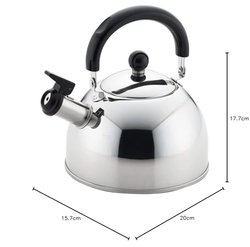 Yoshikawa Whistling Kettle, Made In Japan, 1.8L, Induction and Gas Compatible, New Prell SJ2219