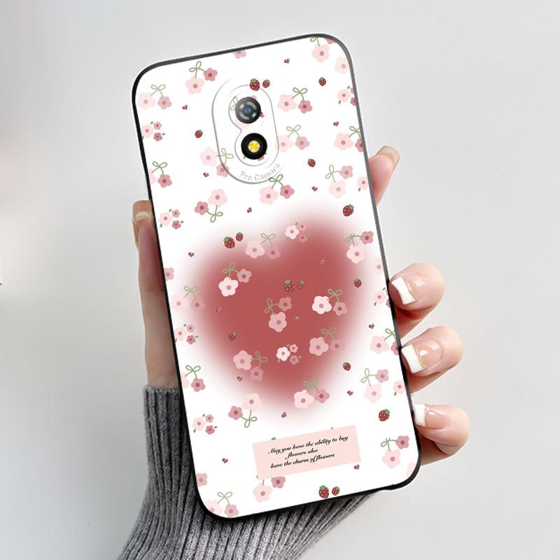 Coque de téléphone imprimée pour Itel A16 / A16PLUS / A23 / ITEL Alpha Lite Funda Coque Souple en Silicone Noir Coque Fleurie Mignonne Capa