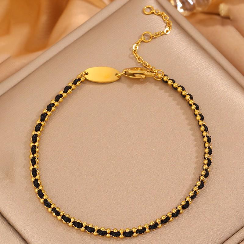 Korean Fashion Titanium Steel Diamond Inlaid Women's Luxury Bracelet